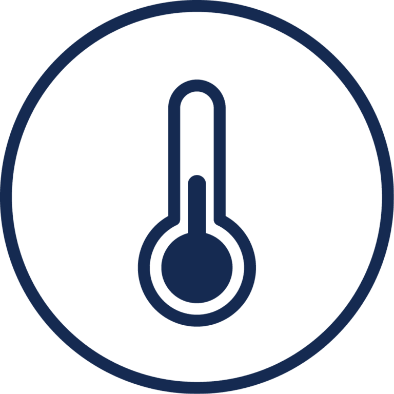Ascent temperature controlled transportation icon