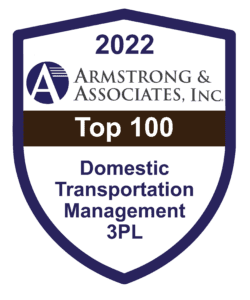 Armstrong & Associates award - top 100 domestic transportation logistics provider